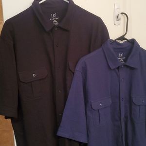Lot of 2 NWT George Mens button up shirts 👕👌